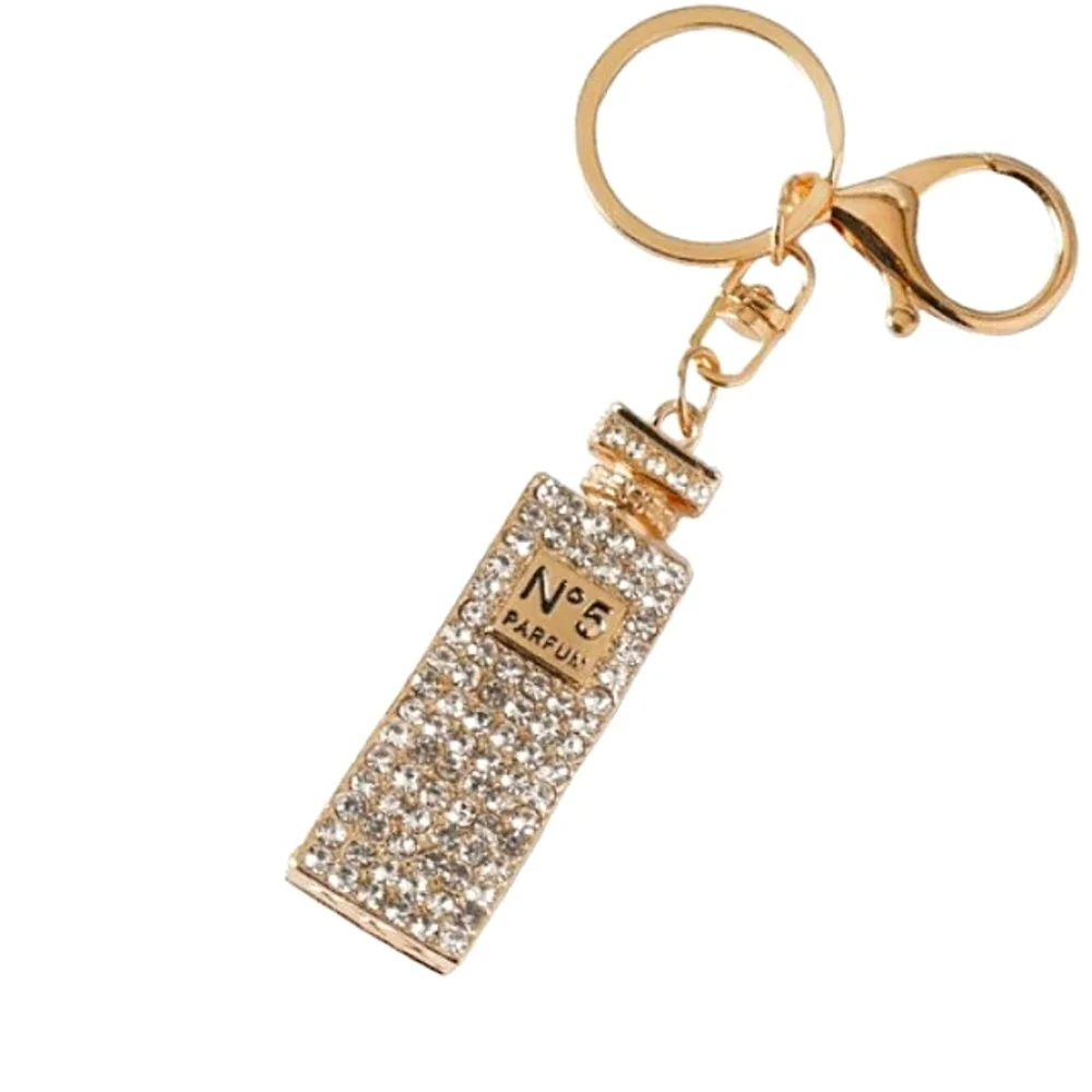 Golden Perfume Keychain